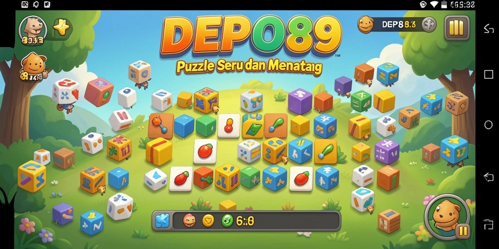 Tampilan gameplay DEPO89 dengan teka-teki menantang.