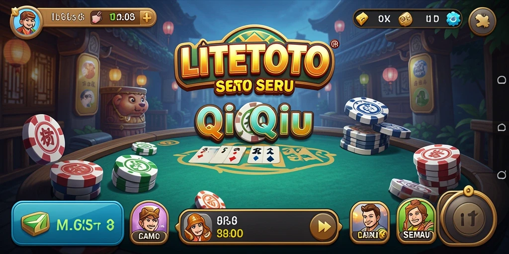 Gameplay seru di LITETOTO dengan aksi QiuQiu yang mendebarkan.