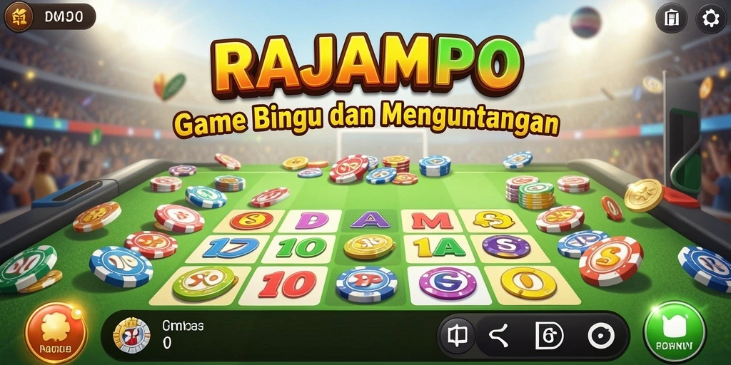 Gambaran seru gameplay Bingo di RAJAMPO.