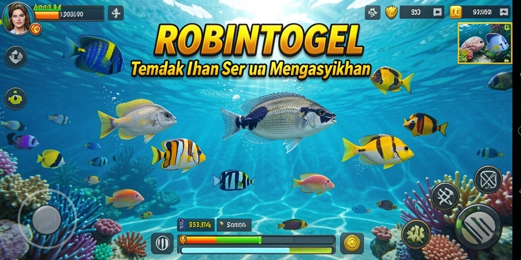 Gameplay Tembak Ikan yang seru dan penuh warna.