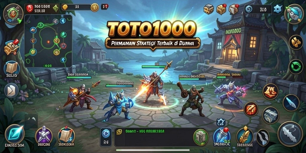 Tampilan gameplay TOTO1000 yang menantang dan menarik.